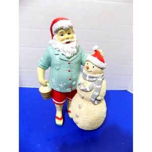 NEW Christmas Coastal Nautical Santa Claus Snowman Florida Holiday Noel
